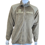 US Army Gen 3 Level 3 ECWCS Coyote Tan-499 High-Loft Fleece Jacket - Used